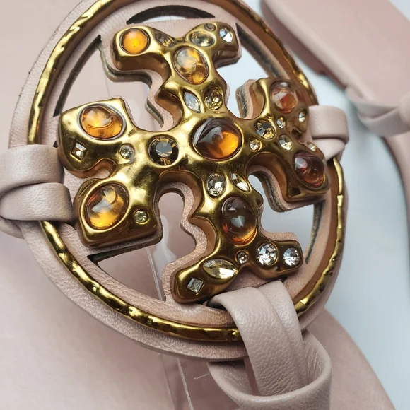 Tory burch Jeweled Meadowsweet Miller Sandals Size 9 - Picture 5 of 16